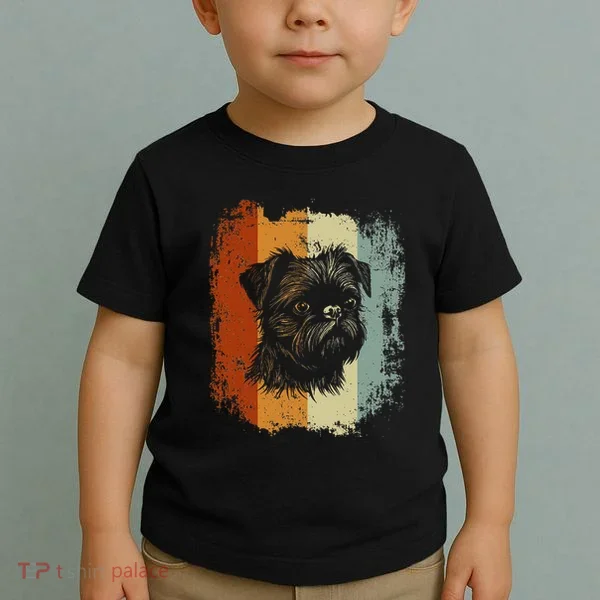 Retro Style Brussels Griffon Dog Toddler T-Shirt