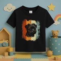 Retro Style Brussels Griffon Dog Toddler T-Shirt thumb 3