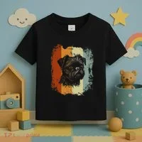 Retro Style Brussels Griffon Dog Toddler T-Shirt thumb 3