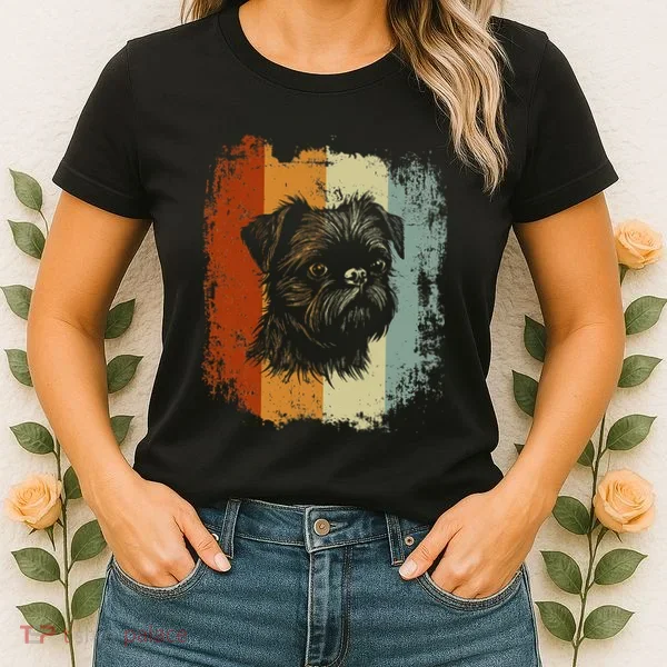Retro Style Brussels Griffon Dog Women's T-Shirt