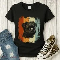 Retro Style Brussels Griffon Dog Women's T-Shirt thumb 3