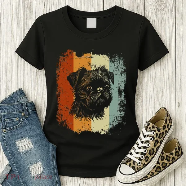 Retro Style Brussels Griffon Dog Women's T-Shirt
