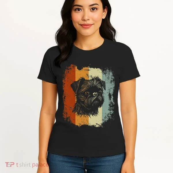 Retro Style Brussels Griffon Dog Women's T-Shirt