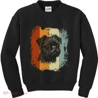Retro Style Brussels Griffon Dog Kids Sweatshirt thumb 0