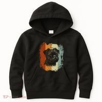 Retro Style Brussels Griffon Dog Kids Hoodie thumb 0