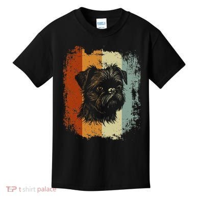 Retro Style Brussels Griffon Dog Kids T-Shirt