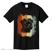 Retro Style Brussels Griffon Dog Kids T-Shirt thumb 0