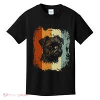 Retro Style Brussels Griffon Dog Kids T-Shirt thumb 0