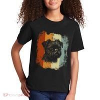 Retro Style Brussels Griffon Dog Kids T-Shirt thumb 2