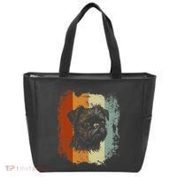 Retro Style Brussels Griffon Dog Tote Bag thumb 0