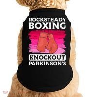 Rock Steady Boxing Knock Out ParkinsonS Awareness Doggie Tank thumb 0