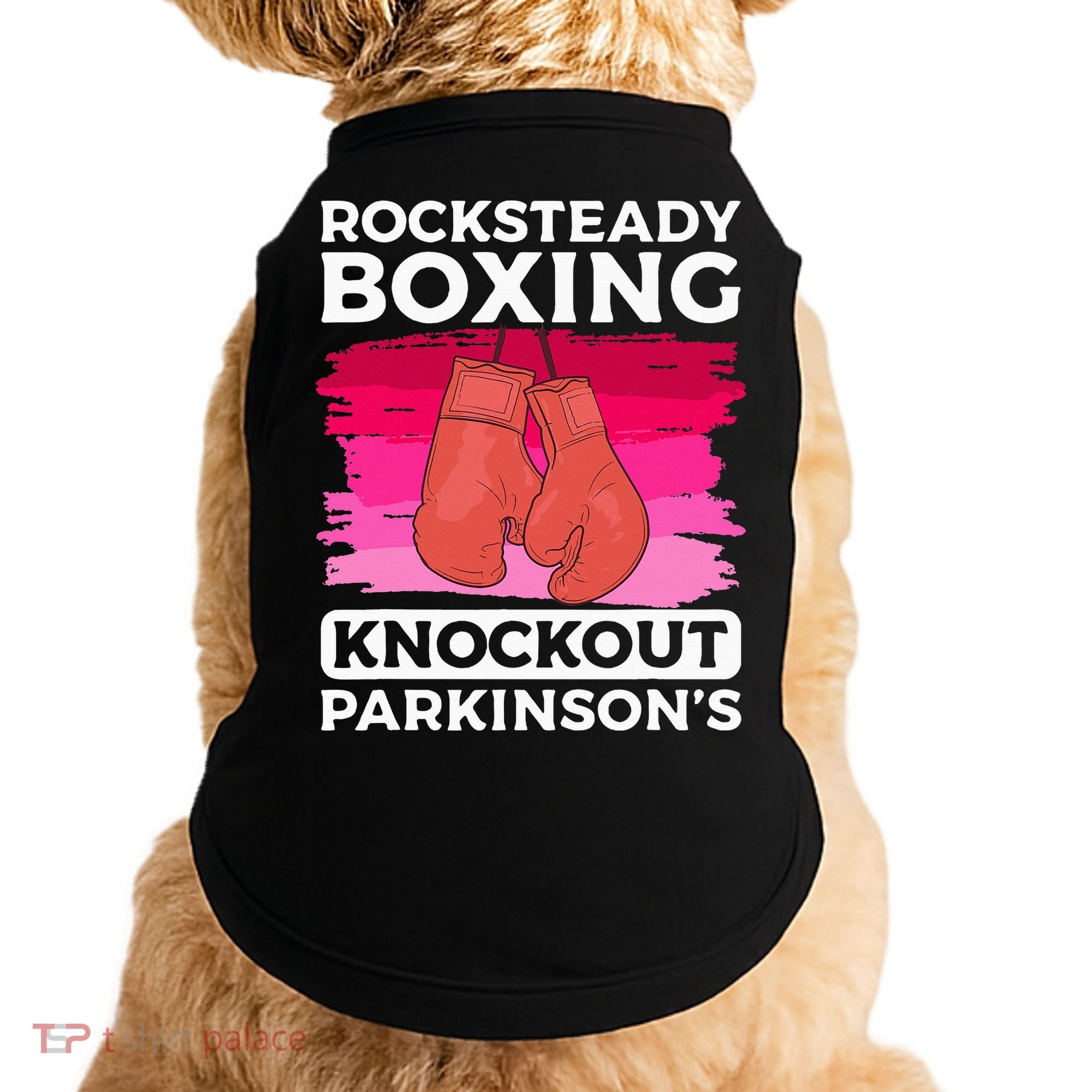 Rock Steady Boxing Knock Out ParkinsonS Awareness Doggie Tank