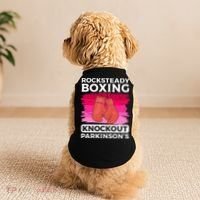 Rock Steady Boxing Knock Out ParkinsonS Awareness Doggie Tank thumb 2
