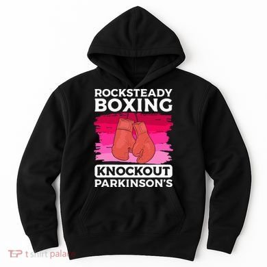 Rock Steady Boxing Knock Out ParkinsonS Awareness Hoodie