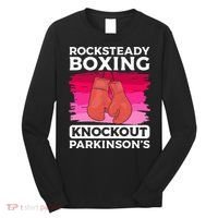 Rock Steady Boxing Knock Out ParkinsonS Awareness Long Sleeve Shirt thumb 0