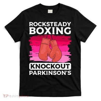 Rock Steady Boxing Knock Out ParkinsonS Awareness T-Shirt