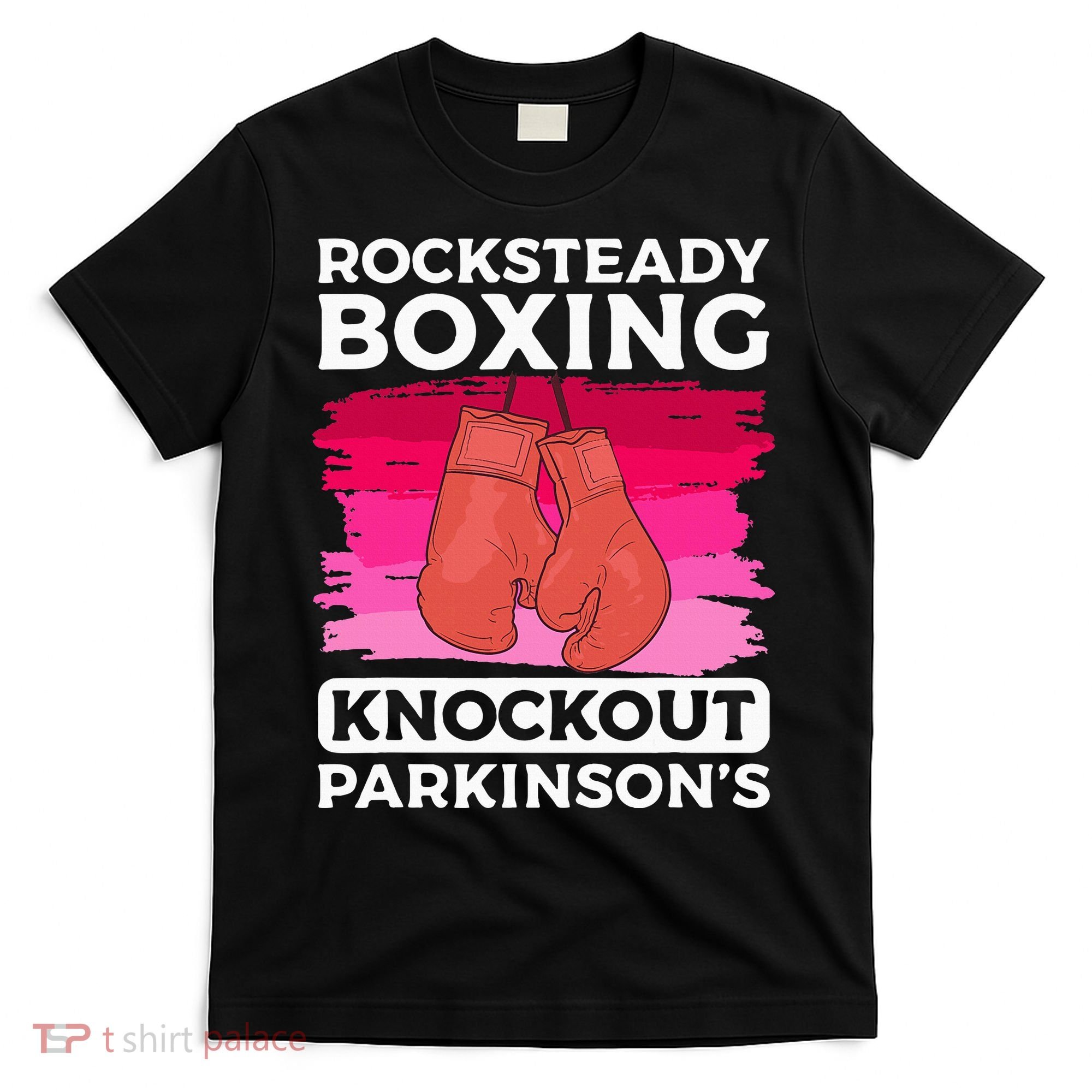 Rock Steady Boxing Knock Out ParkinsonS Awareness T-Shirt