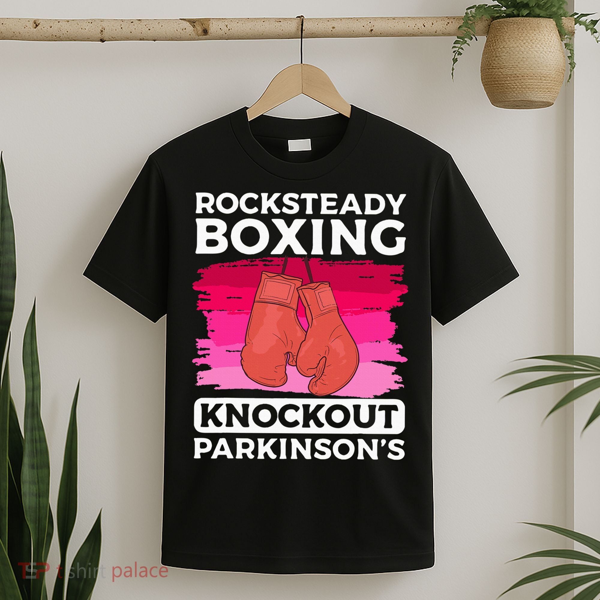 Rock Steady Boxing Knock Out ParkinsonS Awareness T-Shirt