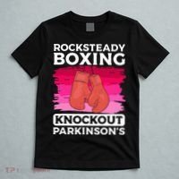 Rock Steady Boxing Knock Out ParkinsonS Awareness T-Shirt thumb 5
