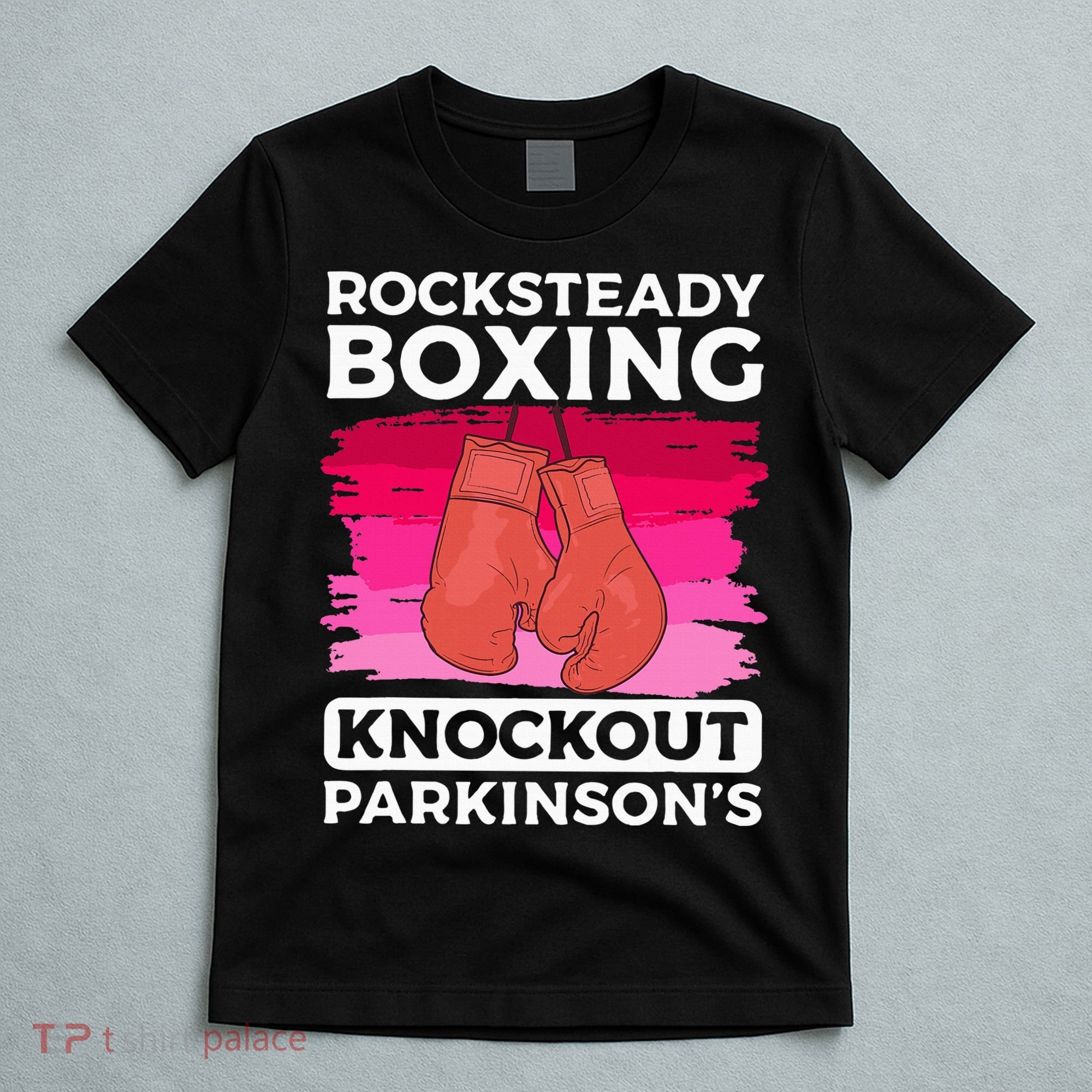 Rock Steady Boxing Knock Out ParkinsonS Awareness T-Shirt