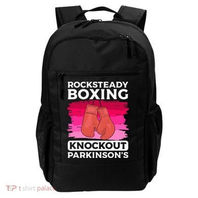 Rock Steady Boxing Knock Out ParkinsonS Awareness Backpack