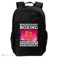 Rock Steady Boxing Knock Out ParkinsonS Awareness Backpack thumb 0