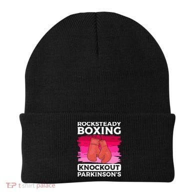 Rock Steady Boxing Knock Out ParkinsonS Awareness Beanie