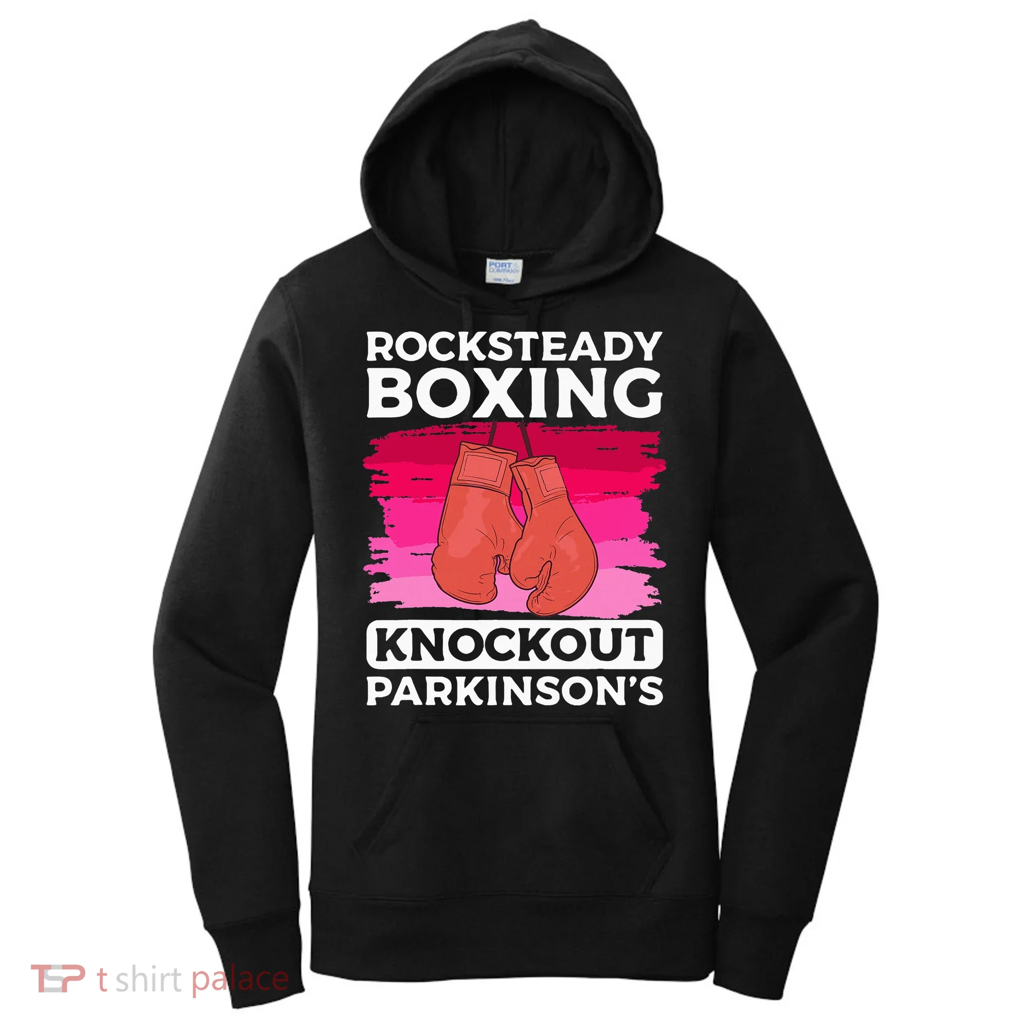 Rock Steady Boxing Knock Out ParkinsonS Awareness Women's Hoodie