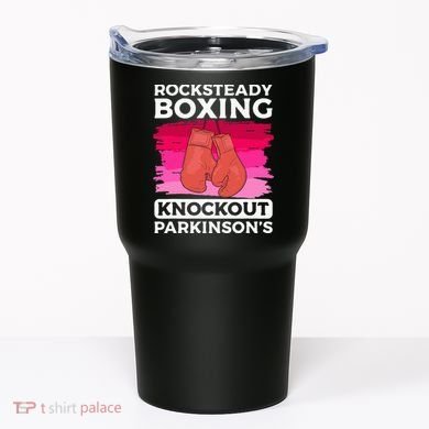 Rock Steady Boxing Knock Out ParkinsonS Awareness Tumbler