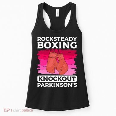 Rock Steady Boxing Knock Out ParkinsonS Awareness Women's Tank Top