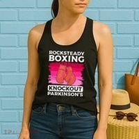 Rock Steady Boxing Knock Out ParkinsonS Awareness Women's Tank Top thumb 2