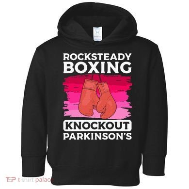 Rock Steady Boxing Knock Out ParkinsonS Awareness Toddler Hoodie