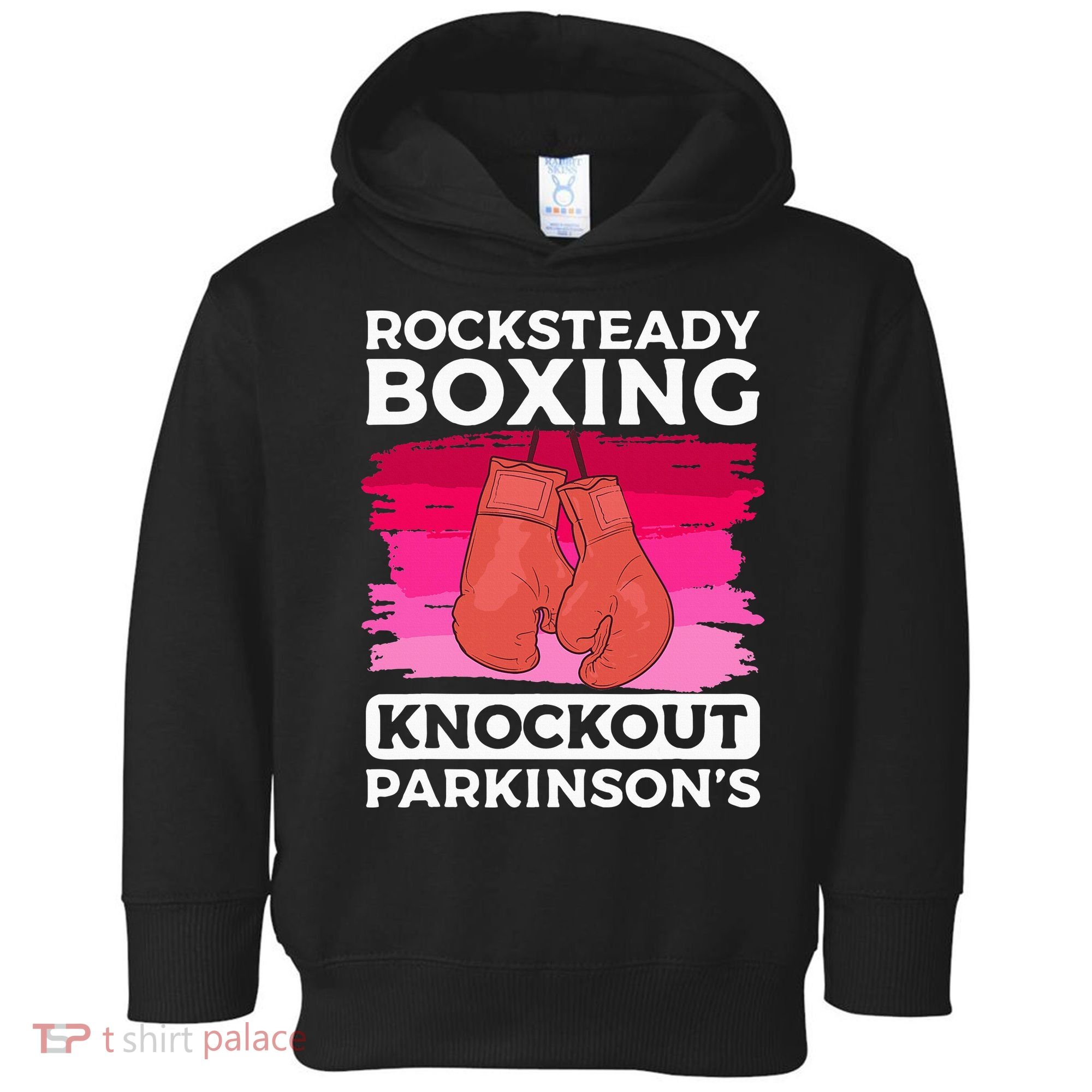 Rock Steady Boxing Knock Out ParkinsonS Awareness Toddler Hoodie