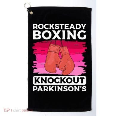 Rock Steady Boxing Knock Out ParkinsonS Awareness Golf Towel