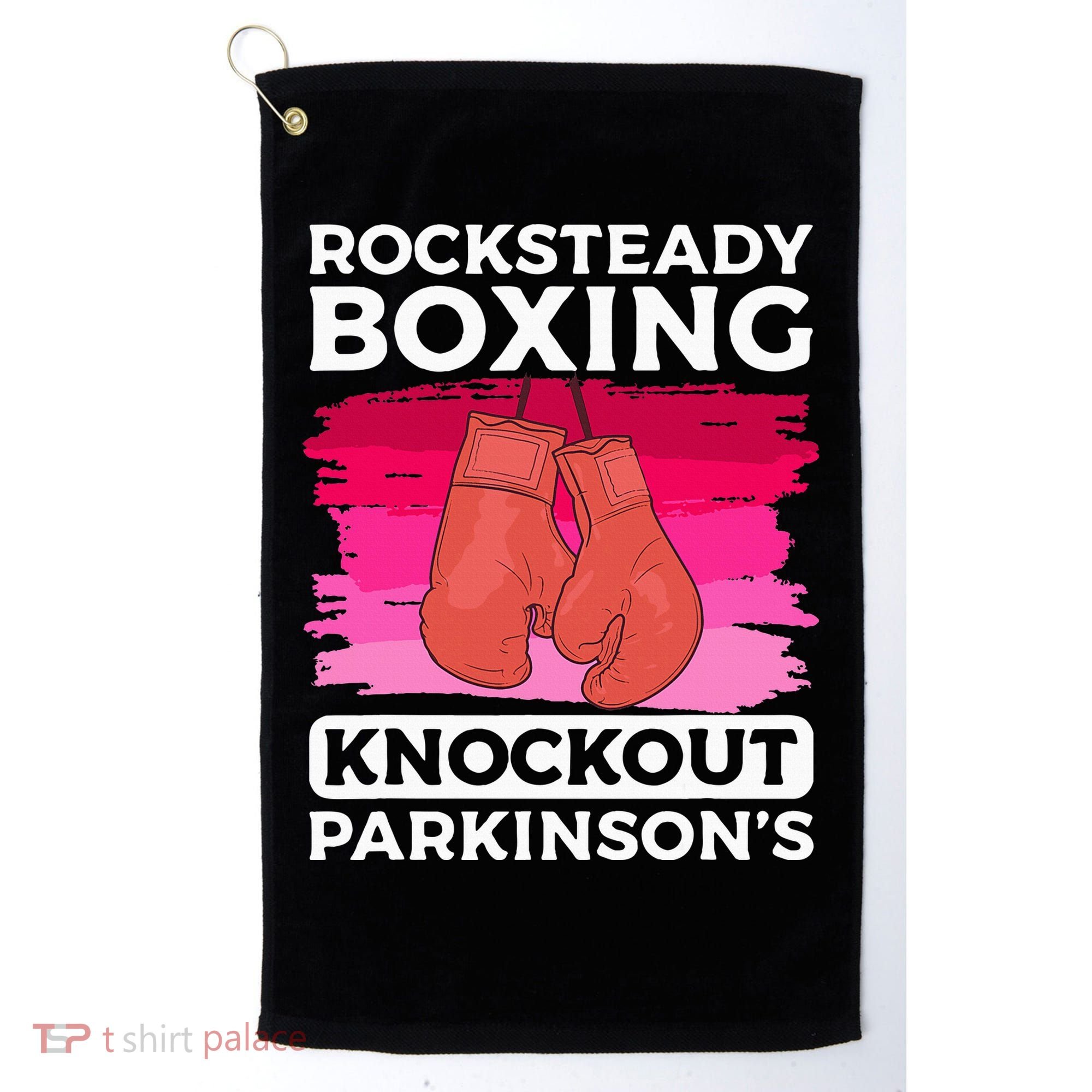 Rock Steady Boxing Knock Out ParkinsonS Awareness Golf Towel