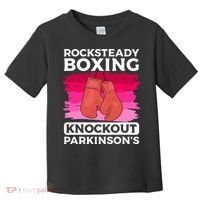 Rock Steady Boxing Knock Out ParkinsonS Awareness Toddler T-Shirt thumb 0