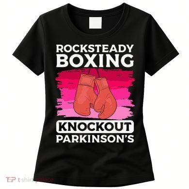 Rock Steady Boxing Knock Out ParkinsonS Awareness Women's T-Shirt