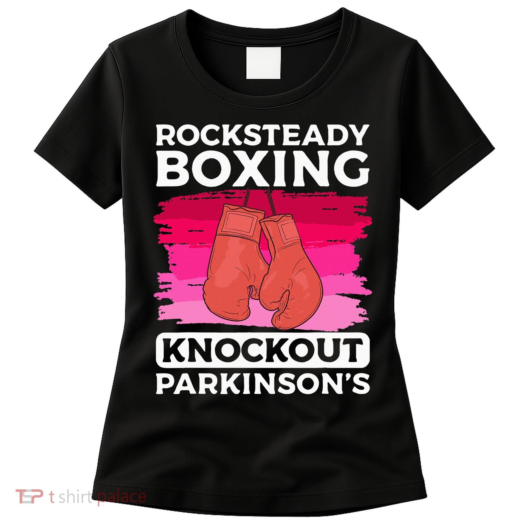 Rock Steady Boxing Knock Out ParkinsonS Awareness Women's T-Shirt