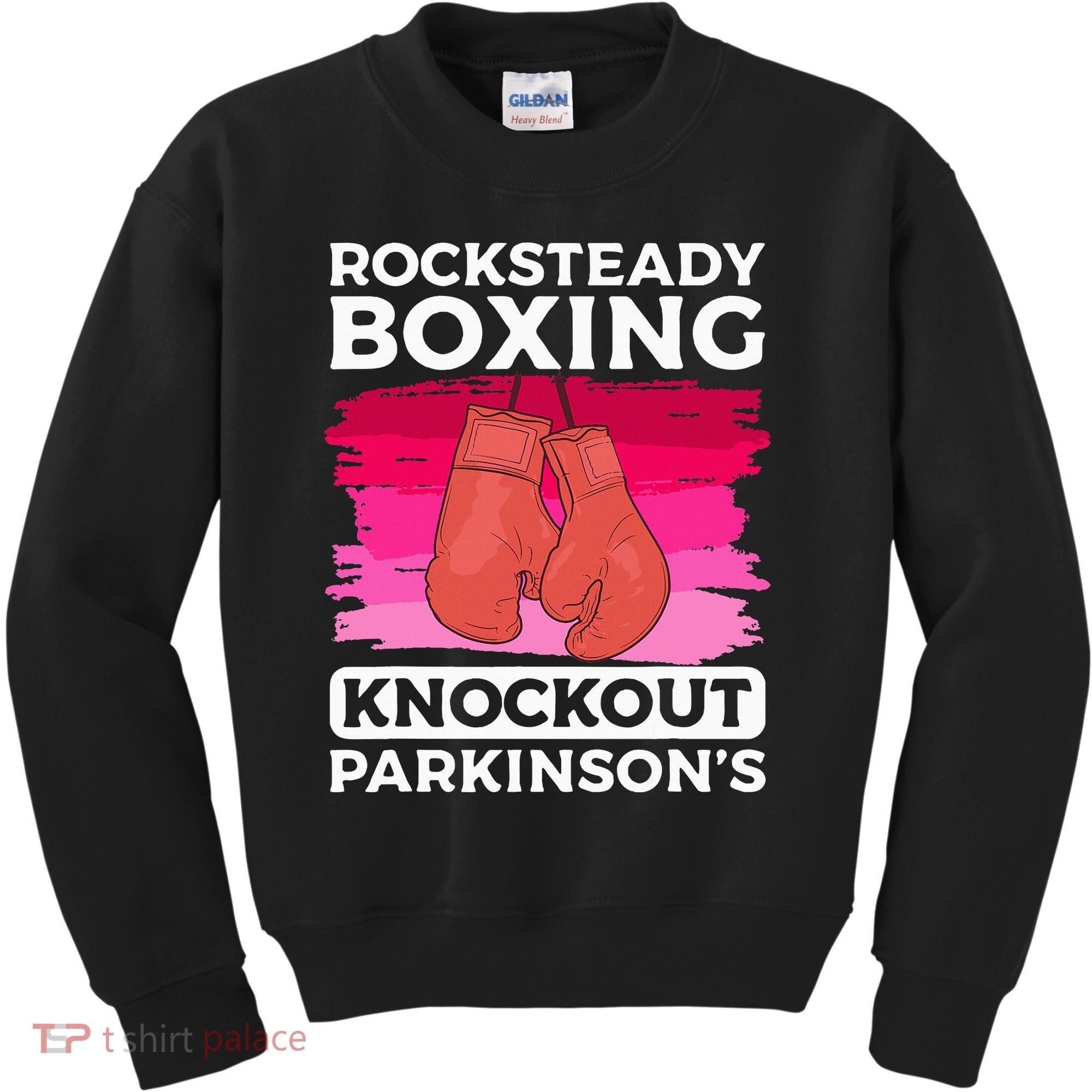Rock Steady Boxing Knock Out ParkinsonS Awareness Kids Sweatshirt