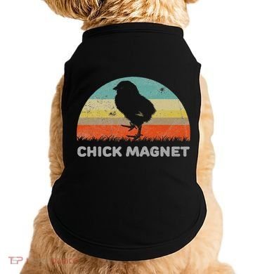 Retro Style Chick Magnet Doggie Tank
