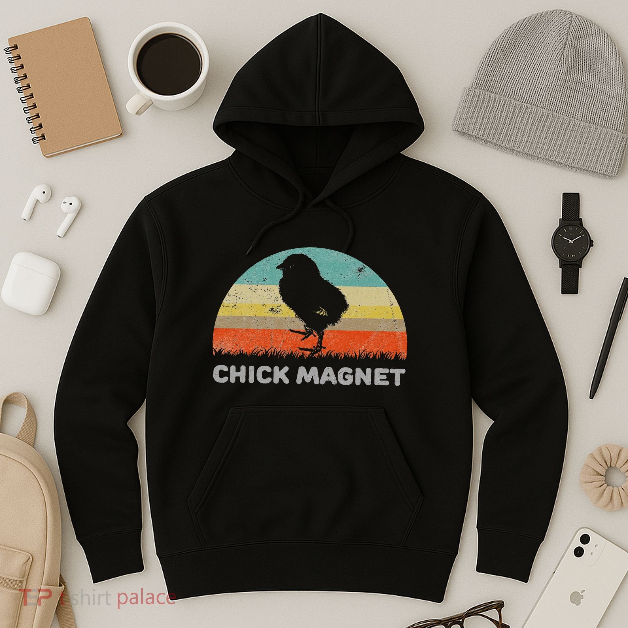 Retro Style Chick Magnet Hoodie