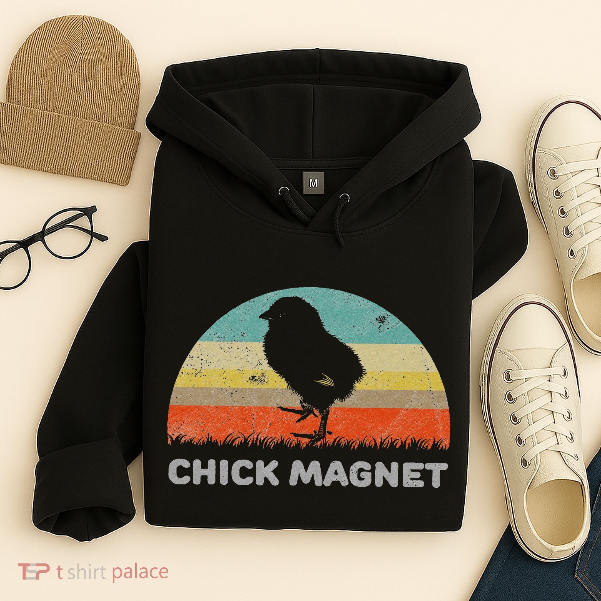 Retro Style Chick Magnet Hoodie