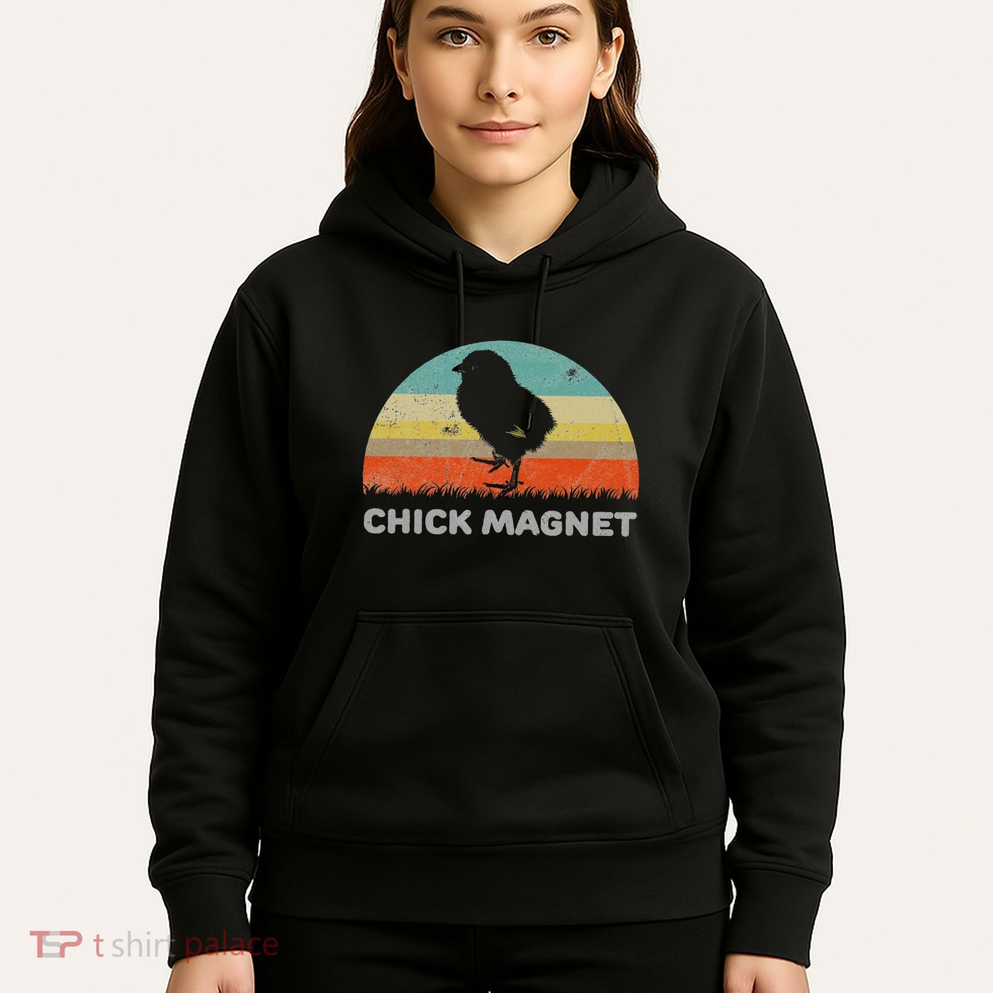 Retro Style Chick Magnet Hoodie
