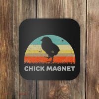 Retro Style Chick Magnet Coaster thumb 0