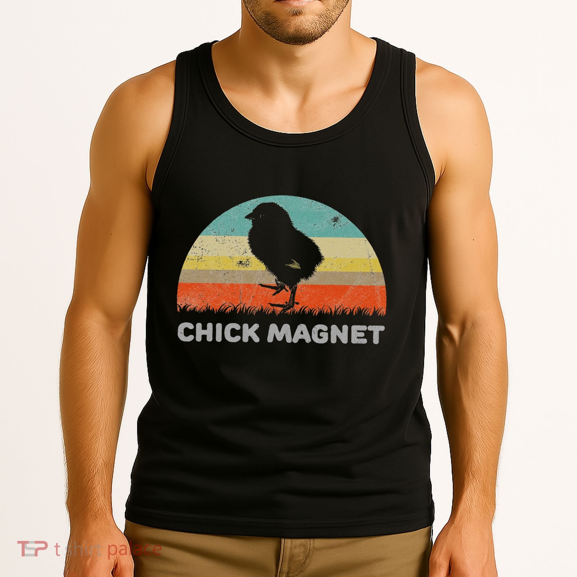 Retro Style Chick Magnet Tank Top