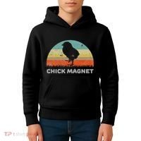 Retro Style Chick Magnet Kids Hoodie thumb 4