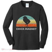 Retro Style Chick Magnet Kids Long Sleeve Shirt thumb 0