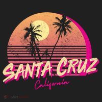 Retro Santa Cruz California Beach Sunset Gift Women's Sweatshirt thumb 2