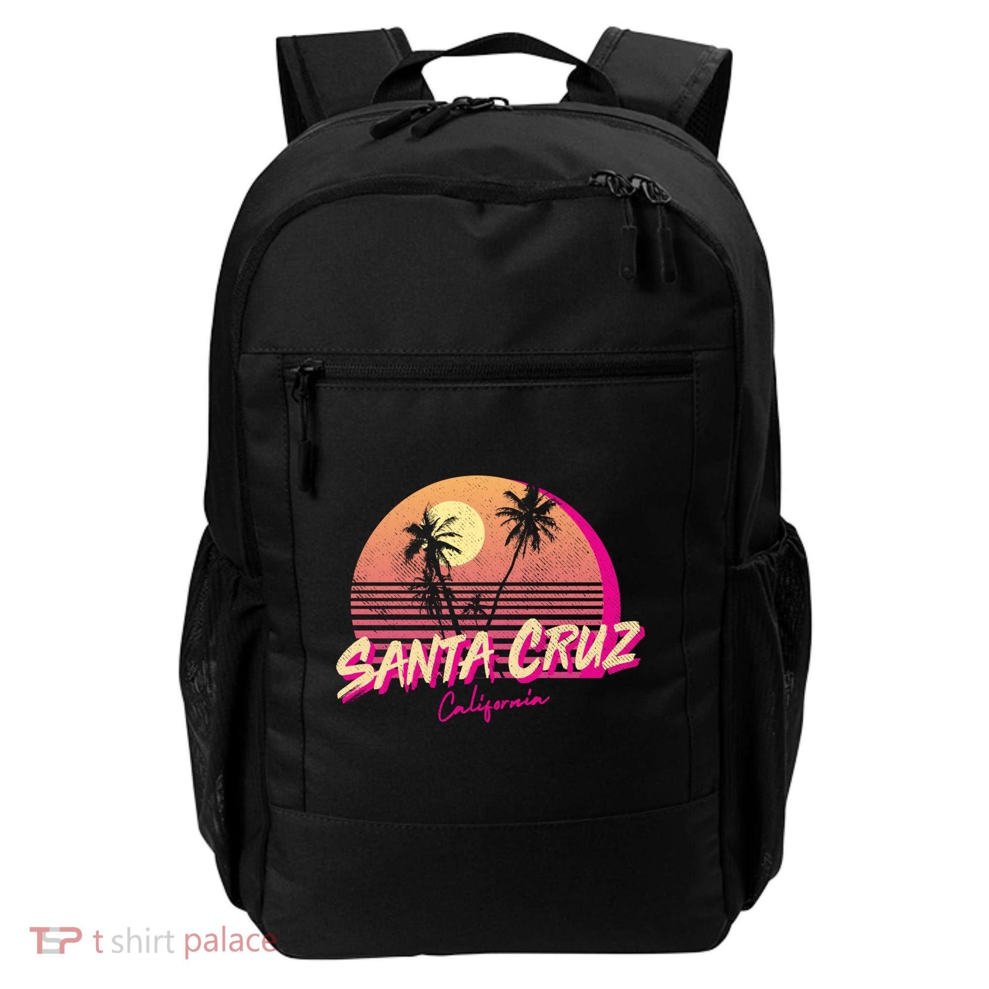 Retro Santa Cruz California Beach Sunset Gift Backpack