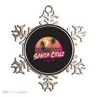 Retro Santa Cruz California Beach Sunset Gift Ornament thumb 0